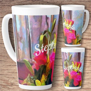 Love's Flowers PM0001 Latte Mug