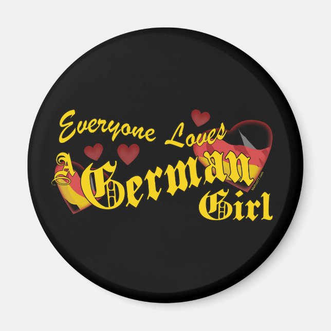 Loves German Girl Magnet (Front)