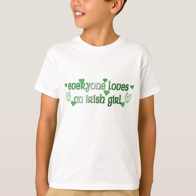 Loves Irish Girl kids T-Shirt (Front)