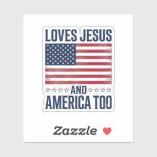 Loves Jesus And America Too Patriotic Christian Sh