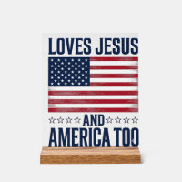 Loves Jesus And America Too Patriotic Christian Sh