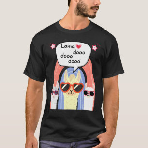 Loves Llama Lama Glama Alpaca Birthday Kids T-Shirt