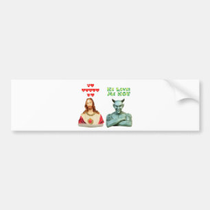 Loves Me -- Loves Me Not (Original Design) Bumper Sticker