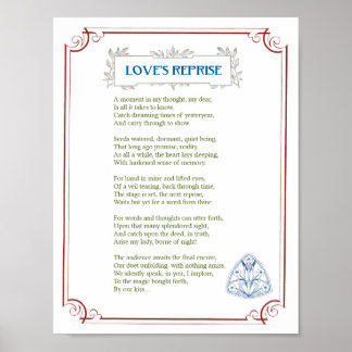Love's Reprise - A Romantic, Musing Poem - Print