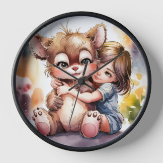Love's Soft Embrace Clock