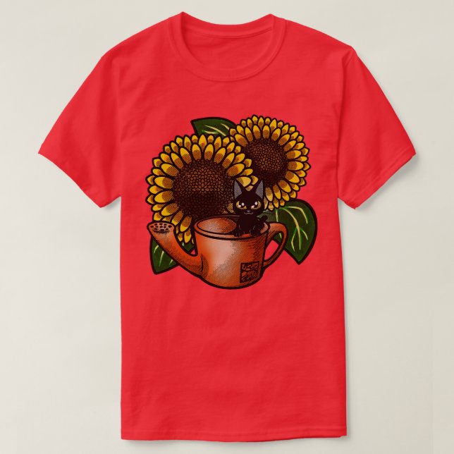 Loves sunflowers T-Shirt (Design Front)