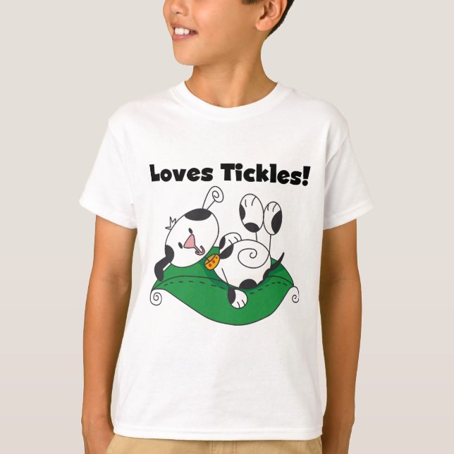 Loves Tickles T-shirts and Gifts (Front)