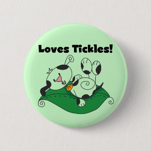 Loves Tickles T-shirts and Gifts 6 Cm Round Badge