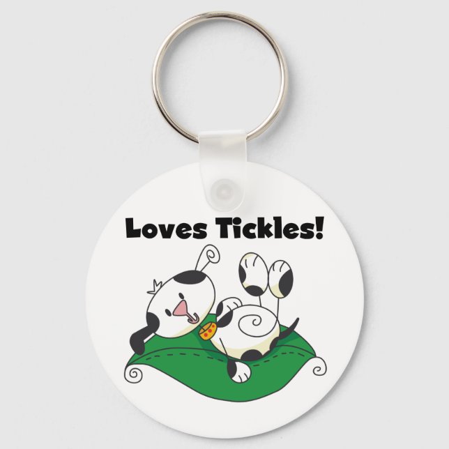 Loves Tickles T-shirts and Gifts Key Ring (Front)