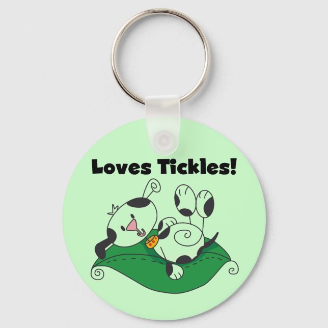 Loves Tickles T-shirts and Gifts Key Ring (Front)
