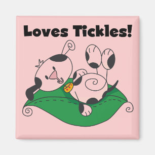 Loves Tickles T-shirts and Gifts Magnet