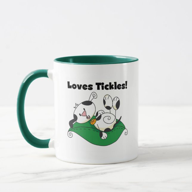 Loves Tickles T-shirts and Gifts Mug (Left)