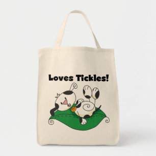 Loves Tickles T-shirts and Gifts Tote Bag