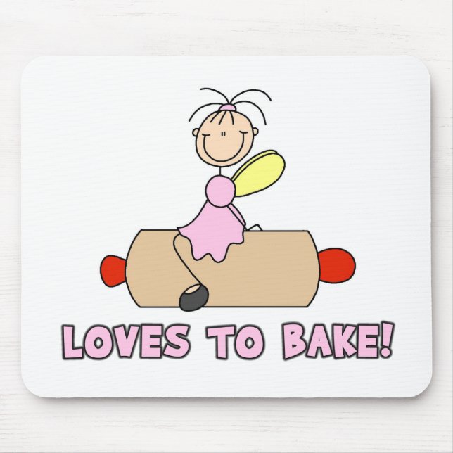 Loves To Bake Mousepad (Front)