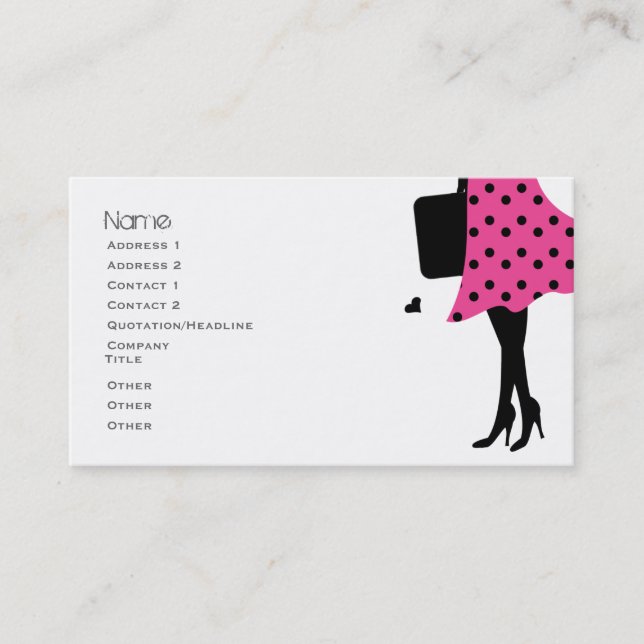Loves to Travel Business Card (Front)