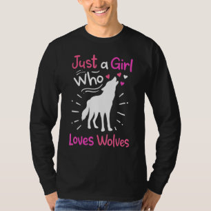 Loves Wolves wolf Face 14 T-Shirt