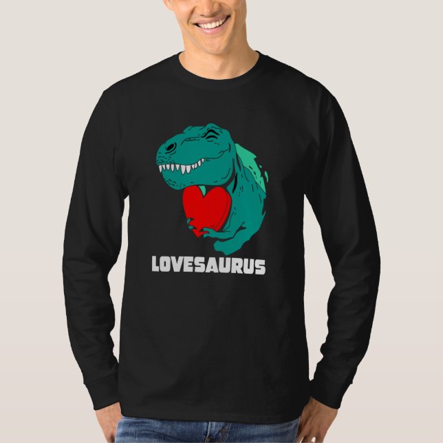 Lovesaurus For Toddler Boys Valentines Day N rex D T-Shirt (Front)