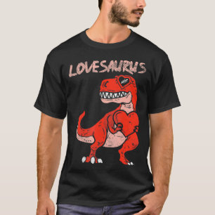 Lovesaurus Tre Dinosaur Heart Cute Valentines Day  T-Shirt