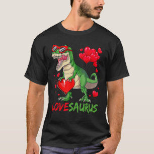 Lovesaurus Valentines Day Rex Dinosaur Boys Kids T T-Shirt