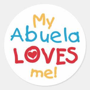 LOVESMEabuela Classic Round Sticker