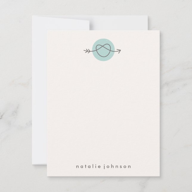 Lovestruck Stationery - Mint Card (Front)