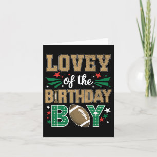 Lovey Of The Birthday Boy Football Matching Bday P Card