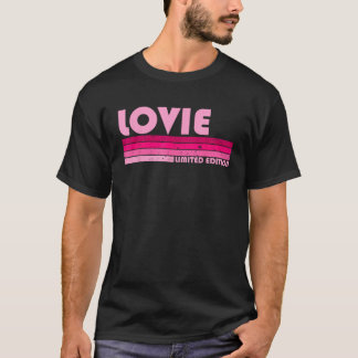 LOVIE Name Personalised Retro Vintage 80s 90s Birt T-Shirt