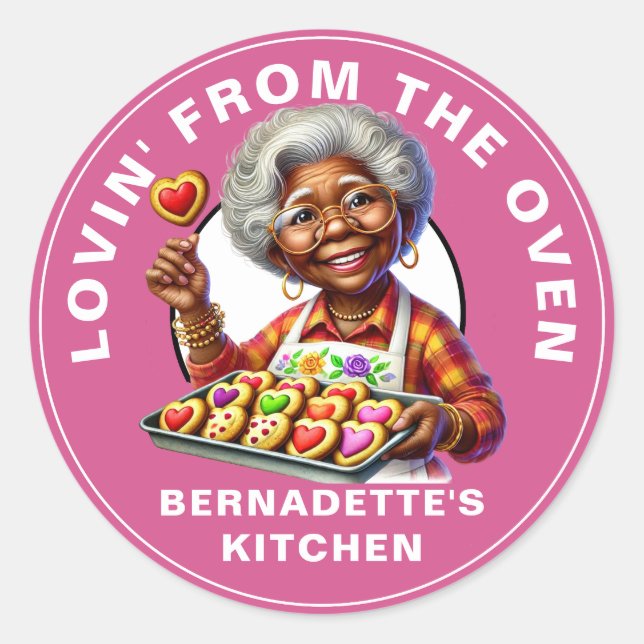 Lovin' From the Oven Classic Round Sticker (Front)