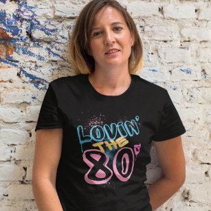 Lovin' the 80s Graffiti Text T-Shirt