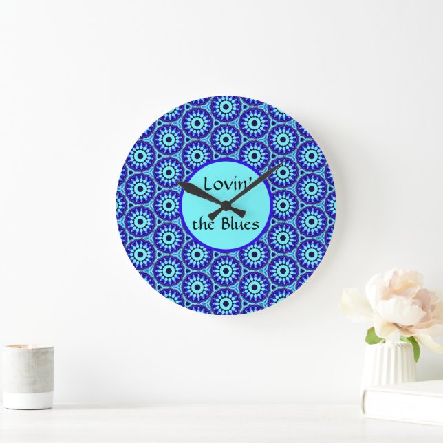 Lovin' the Blues  Large Clock (Home)