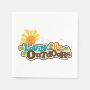 Lovin the outdoors napkin