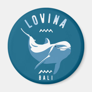 Lovina Bali - Swimming With Dolphins Magnet