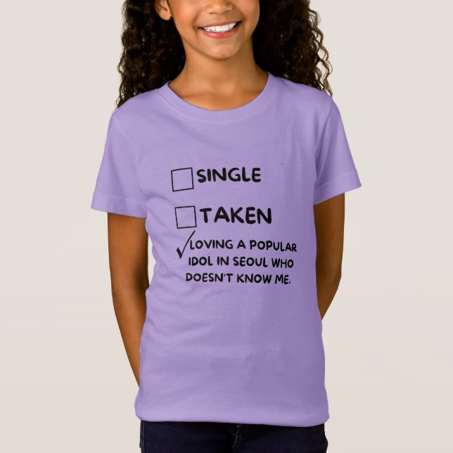 Loving a popular idol in Seoul” Printed Oversized T-Shirt (Front)