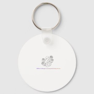 Loving and caring mother quote Keychain