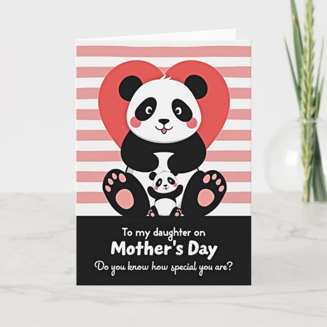 Loving Bear Hug Greeting Card (Front)