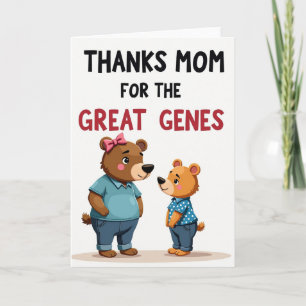 Loving Bear Moms Thanks Card