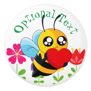 Loving Bee Ceramic Knob