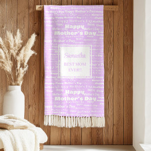 Loving Best Gift for Mother Pastel Pink Blanket
