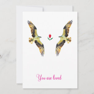 Loving birds. Ospreys Invitation
