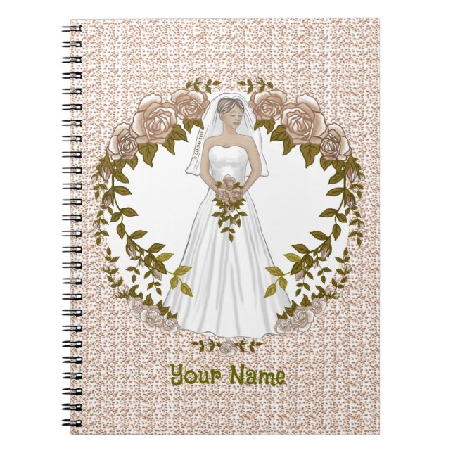 Loving Bride custom wedding Notebook (Front)