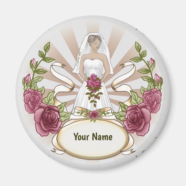 Loving Bride Wedding  magnet (Front)