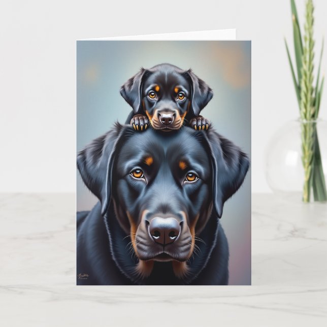 Loving Canine Family Card (Front)