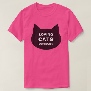 LOVING CATS WORLDWIDE KITTY LOGO BASIC TEE