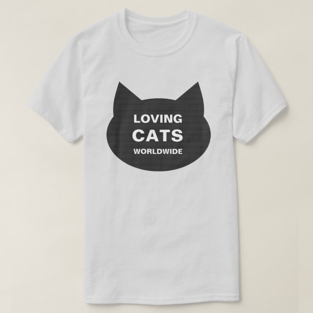 LOVING CATS WORLDWIDE KITTY LOGO CLASSIC TEE (Design Front)
