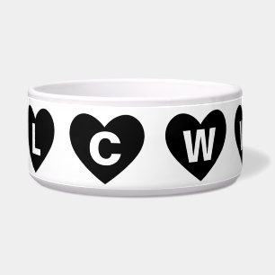 LOVING CATS WORLDWIDE LCWW ETERNITY LOGO PET BOWL