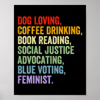 Loving Coffee Drinking Book Reading Social Justice