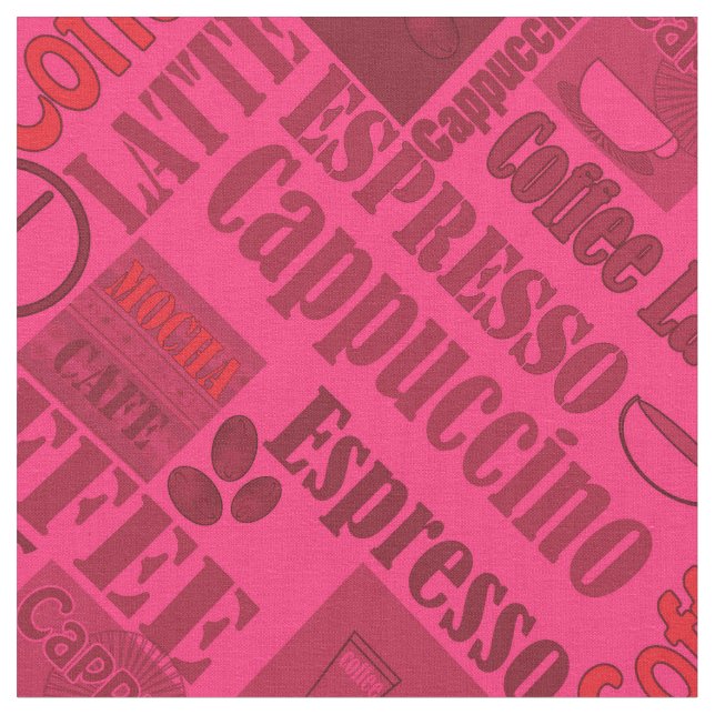 Loving coffee fabric (Close Up)