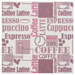 Loving coffee fabric