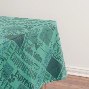 Loving coffee tablecloth