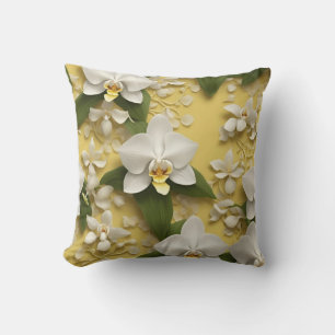 Loving Cojín with Natural Orchids in Tela for Cushion